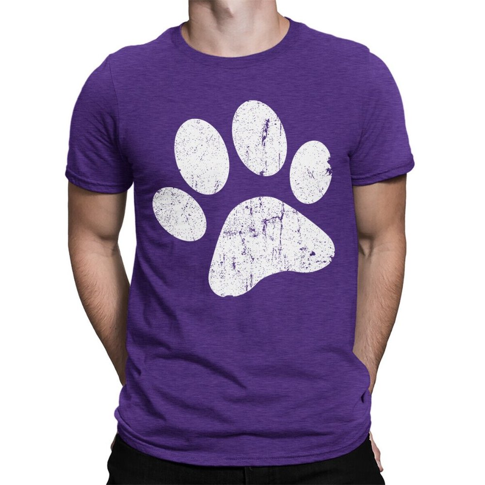 Dog Paw Animal Lover Pets Companion Adoption Family Short Sleeve Men's T-Shirt